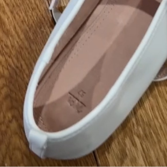 Zara metallic strap ballet flats size 37 - Picture 8 of 9